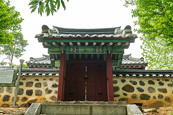 포토 JPG 주간 나무 여행 한국 풍경 사람없음 야외 여름 관광지 문 여름풍경 문화재 국내여행 명승지 역사탐방 영월 기와담장 민충사 국내포토 자연요소 식물 계절 아시아 기와 담장 역사 강원도 사당 탐방 파일형식 여름_계절