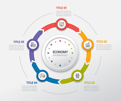 화살표 선 일러스트 비즈니스 그래프 사람없음 그래픽 경제 컬러풀 인포그래픽 점 원형 사회 심플 국내일러스트 AI파일 도형 컬러 공동체 파일형식 벡터