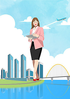 PSD 구름 여자 일러스트 비즈니스 비행기 직장 한명 사람 빌딩 성인 경제 도시 직장인 비즈니스우먼 가교 성인여자한명만 국내일러스트 자연요소 직업 1 건축물 회사 항공교통 대중교통 건물 여자한명만 성인여자만 파일형식