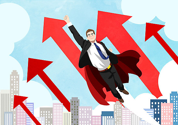 PSD 남자 화살표 일러스트 비즈니스 직장 한명 사람 성인 경제 직장인 비즈니스맨 상승 슈퍼맨 성인남자한명만 국내일러스트 직업 1 컨셉 회사 영웅 남자한명만 성인남자만 파일형식