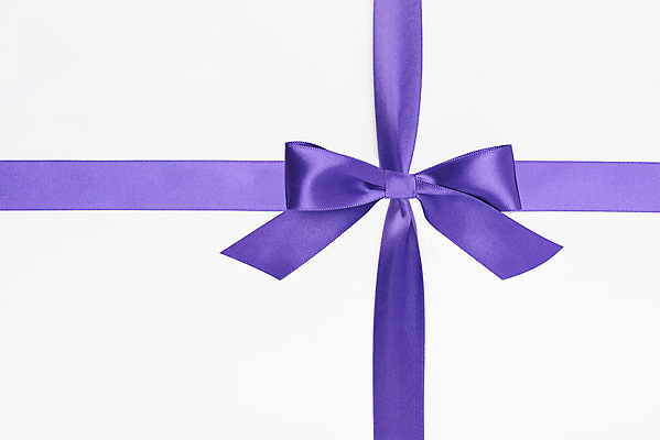 포토 JPG 스튜디오촬영 리본 포장 실내 선물 누끼 사람없음 하이앵글 한개 보라색 축하 끈 오브젝트 흰배경 매듭 플랫레이 국내포토 1 뷰포인트 컬러 백그라운드 컨셉 내부 흰색 플랫 파일형식