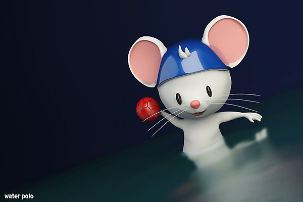 PSD 편집 편집이미지 한마리 스포츠 동물캐릭터 백그라운드 올림픽 3D캐릭터 사람없음 3D 귀여움 경쟁 쥐띠 쥐 남색 디지털합성 즐거움 쥐캐릭터 수구 흰쥐 2020년 수구공 경자년 편집3D 동물 캐릭터 1 감정 컬러 컨셉 공 십이지신 설치류 연도 여름스포츠 파일형식