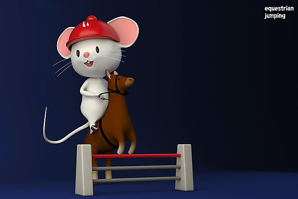 PSD 편집 편집이미지 한마리 스포츠 동물캐릭터 백그라운드 올림픽 3D캐릭터 사람없음 3D 귀여움 경쟁 말_동물 승마 쥐띠 쥐 남색 디지털합성 즐거움 쥐캐릭터 흰쥐 2020년 경자년 편집3D 동물 캐릭터 1 감정 컬러 컨셉 포유류 십이지신 설치류 연도 파일형식