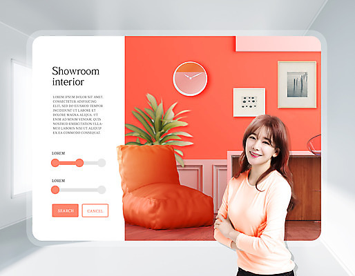 PSD 편집이미지 여자 나뭇잎 따뜻함 한명 사람 성인 30대 인테리어 봄 한국인 봄맞이 산뜻 성인여자한명만 리빙코랄 이미지편집 1 디자인 계절 컨셉 잎 동양인 장년 여자한명만 성인여자만 파일형식 트랜드컬러 코랄