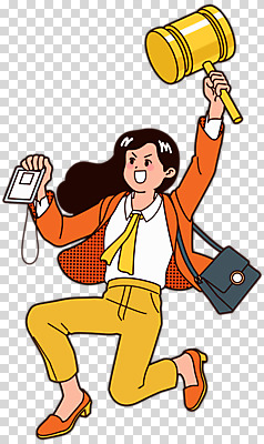 편집이미지 여자 한명 들기 누끼 사람 정장 노란색 구직 직장인 망치 합격 취업준비생 PNG 사원증 여자한명만 편집소스 직업 1 옷 컬러 컨셉 비즈니스 모션 공구 여자만 파일형식