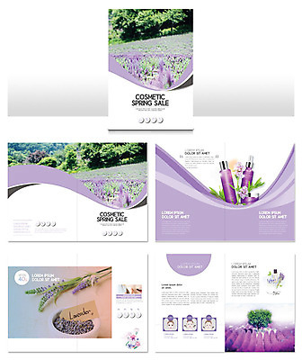 도형 템플릿 꽃 ZIP 꽃밭 팜플렛 사람없음 뷰티 세일 보라색 봄 화장품 마사지 향기 물결무늬 라벤더 인디자인 INDD 이미지템플릿 식물 계절 물결 컬러 무늬 허브 냄새 파일형식