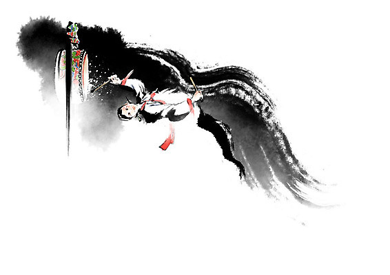 PSD 한국전통 전통 여자 예술 연주 일러스트 캘리그라피 붓터치 한명 사람 댄서 춤 한복 저고리 번짐 북채 북춤 율동 여자한명만 국내일러스트 직업 1 음악 문화예술 한국 전통의상 여자만 파일형식 효과