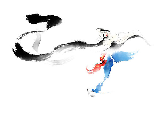 PSD 한국전통 전통 여자 예술 포즈 일러스트 캘리그라피 붓터치 한명 사람 춤 한복 번짐 소매 비구니 승무 율동 여자한명만 국내일러스트 1 문화예술 한국 전통의상 전통공연 전통무용 여자만 파일형식 효과