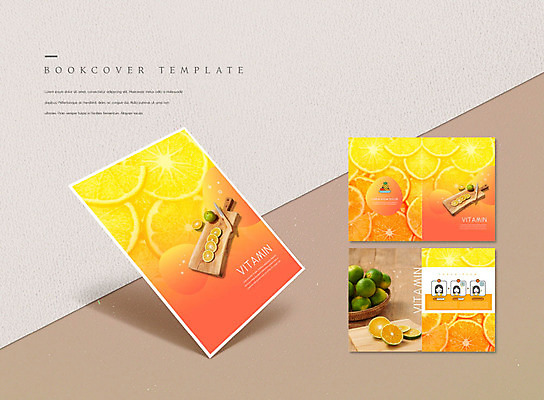 PSD 템플릿 표지디자인 북디자인 출판디자인 표지 ZIP 내지 리플렛 북커버 오렌지 도마 건강 팜플렛 사람없음 노란색 칼 유기농 슬라이스 비타민 이미지템플릿 웰빙 컬러 과일 주방용품 영양소 파일형식