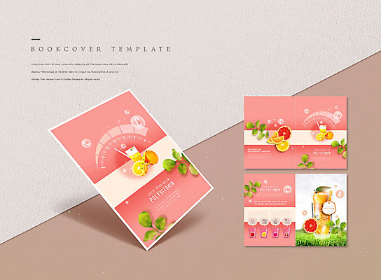 PSD 템플릿 표지디자인 북디자인 출판디자인 표지 ZIP 내지 리플렛 분홍색 북커버 귤 줄자 건강 팜플렛 사람없음 자몽 유기농 비타민 이미지템플릿 웰빙 컬러 과일 자 영양소 파일형식