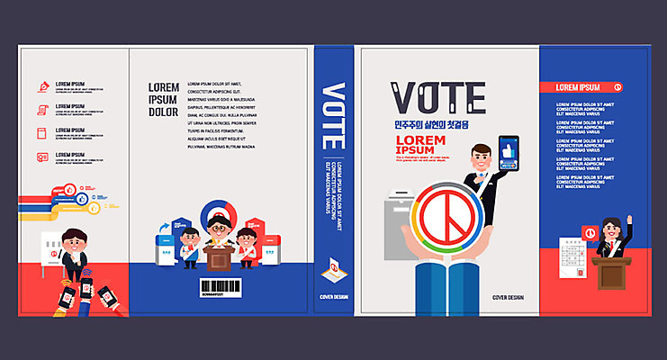 템플릿 표지디자인 북디자인 출판디자인 여자 교육 표지 남자 북커버 여러명 책 빨간색 파란색 스마트폰 투표 선거 민주주의 에듀 에듀케이션 윤리 인권 스쿨팩 책날개 책등 표지샘플 이미지템플릿 AI파일 컬러 다수 사람 핸드폰 스마트기기 파일형식 벡터