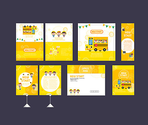 템플릿 배너 배너템플릿 여자 남자 어린이 소녀 이벤트 소년 여러명 세트 노란색 유치원 유치원생 현수막 스쿨버스 전단 엽서 초대장 약도 원아모집 소봉투 행사세트 행사템플릿 AI파일 교육 컬러 다수 지도 편지봉투 버스 카드_감사 사람 편지 홍보물 모집 원아 파일형식 벡터