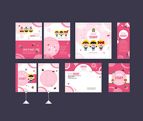 템플릿 배너 배너템플릿 여자 남자 어린이 분홍색 소녀 이벤트 소년 여러명 세트 유치원 유치원생 현수막 전단 엽서 초대장 약도 원아모집 어린이만 소봉투 행사세트 행사템플릿 AI파일 교육 컬러 다수 지도 편지봉투 카드_감사 사람 편지 홍보물 모집 원아 파일형식 벡터