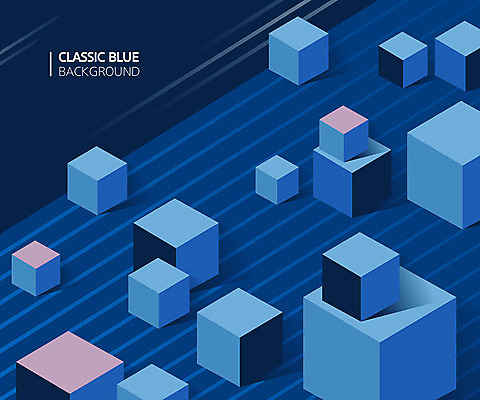 도형 디자인 백그라운드 패턴 일러스트 사람없음 사각형 패턴백그라운드 정사각형 기하학 입체도형 클래식블루 국내일러스트 AI파일 무늬 파란색 입체 파일형식 벡터 트랜드컬러