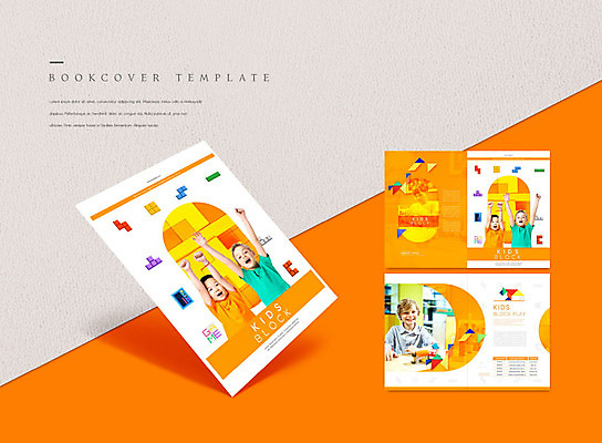 PSD 서양인 외국인 템플릿 표지디자인 북디자인 출판디자인 표지 남자 ZIP 내지 어린이 리플렛 북커버 놀이 사람 동양인 소년 팜플렛 여러명 주황색 블록 만세 퍼즐 레고 소년만 이미지템플릿 컬러 다수 모션 인종 장난감 남자만 어린이만 파일형식