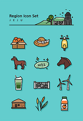 아이콘 바람 귤 주택 한국 사람없음 파란색 세트 제주도 주스 스쿠터 돌_바위 말_동물 녹차 라인아이콘 2D아이콘 AI파일 자연요소 아시아 음료 컬러 과일 포유류 날씨 건물 차_음료 오토바이 파일형식 벡터