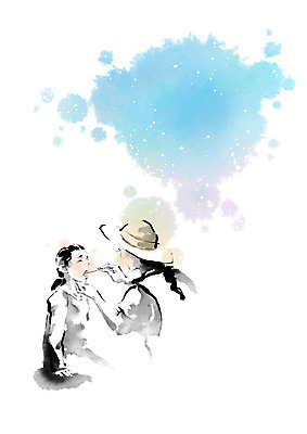 PSD 모자 여자 어린이 일러스트 캘리그라피 붓터치 사람 소녀 두명 진료 환자 의사 봉사 입 자원봉사자 번짐 나눔 건강검진 여자만 구호활동 국내일러스트 잡화 의학 신체부위 의료진 도움 검사_조사 파일형식 효과