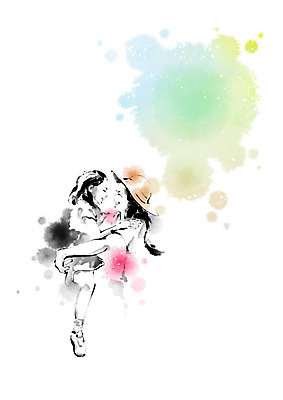 PSD 모자 응시 여자 어린이 일러스트 캘리그라피 안기 붓터치 사람 소녀 두명 마주보기 봉사 자원봉사자 번짐 나눔 여자만 구호활동 국내일러스트 시선 잡화 모션 도움 파일형식 효과