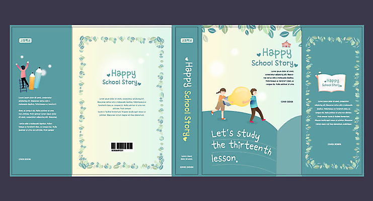 템플릿 표지디자인 북디자인 출판디자인 여자 교육 표지 남자 초등학생 어린이 북커버 초등교육 책 세명 청록색 에듀 에듀케이션 어린이만 스쿨팩 책날개 책등 표지샘플 이미지템플릿 AI파일 학생 컬러 사람 파일형식 벡터