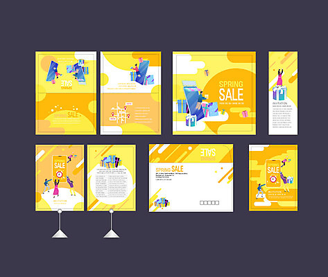 템플릿 배너 배너템플릿 여자 남자 선물 이벤트 여러명 스마트폰 쇼핑 세트 노란색 세일 봄 거울 현수막 전단 엽서 초대장 약도 소봉투 행사세트 행사템플릿 프로모션 AI파일 계절 컬러 다수 지도 편지봉투 카드_감사 사람 핸드폰 스마트기기 편지 홍보물 파일형식 벡터