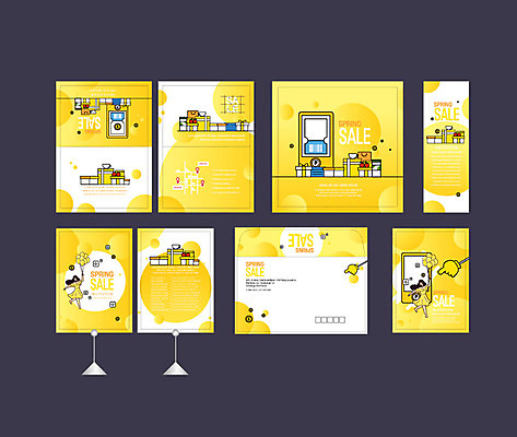 템플릿 배너 배너템플릿 여자 이벤트 선물상자 스마트폰 세트 노란색 세일 봄 현수막 전단 쿠폰 엽서 초대장 약도 여자만 소봉투 행사세트 행사템플릿 프로모션 AI파일 계절 컬러 지도 편지봉투 카드_감사 선물 사람 핸드폰 스마트기기 상자 편지 홍보물 파일형식 벡터