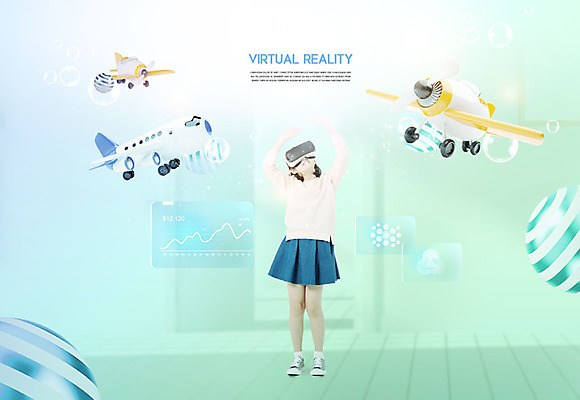 PSD 편집이미지 여자 어린이 거실 비행기 한명 사람 소녀 한국인 체험 가상현실 소녀한명만 VR기기 이미지편집 1 컨셉 항공교통 대중교통 동양인 기계 여자한명만 소녀만 파일형식
