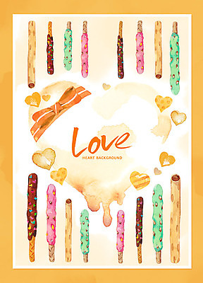 PSD 기념일 리본 백그라운드 일러스트 데이이벤트 수채화 프레임 사랑 이벤트 글자캘리그라피 사람없음 과자 주황색 하트 하트백그라운드 빼빼로 빼빼로데이 국내일러스트 모양 감정 컬러 캘리그라피 디저트 막대과자 파일형식