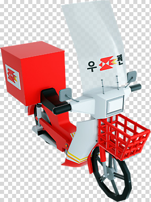 편집 편집이미지 누끼 사람없음 3D소스 3D 스쿠터 오토바이 입체 디지털합성 오브젝트 PNG 우체국 우체국택배 로우폴리 편집소스 바이크 택배 기관 파일형식
