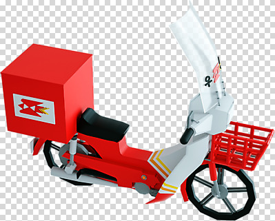 편집 편집이미지 누끼 사람없음 3D소스 3D 스쿠터 오토바이 입체 디지털합성 오브젝트 PNG 우체국 우체국택배 로우폴리 편집소스 바이크 택배 기관 파일형식
