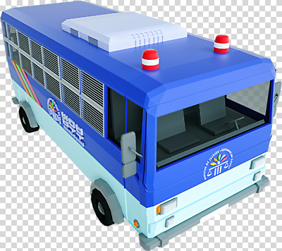 편집 편집이미지 누끼 사람없음 3D소스 3D 입체 디지털합성 오브젝트 PNG 로우폴리 편집소스 호송차 자동차 파일형식