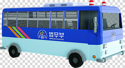 편집 편집이미지 누끼 사람없음 3D소스 3D 입체 디지털합성 오브젝트 PNG 로우폴리 편집소스 호송차 자동차 파일형식