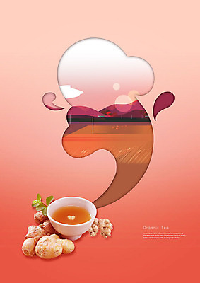 PSD 편집이미지 밭 산 사람없음 빨간색 차 찻잔 생강 생강차 이미지편집 음료 컬러 농업 채소 잔 차_음료 파일형식