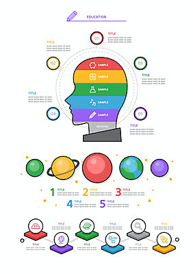교육 지구 과학 일러스트 사람모양 사람없음 세트 컬러풀 우주 행성 우주과학 엘리먼트 웹엘리먼트 타임라인 국내일러스트 AI파일 모양 컬러 파일형식 벡터