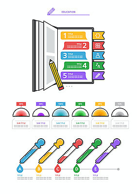 교육 과학 일러스트 사람없음 세트 컬러풀 연필 공책 스포이트 각도기 북마크 엘리먼트 웹엘리먼트 국내일러스트 AI파일 컬러 문구용품 학용품 필기구 피펫 파일형식 벡터