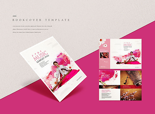 PSD 템플릿 전통 표지디자인 북디자인 출판디자인 여자 표지 ZIP 내지 악기 음악 리플렛 분홍색 북커버 국악 사람 팜플렛 20대 성인 두명 한국인 한복 가야금 성인여자만 이미지템플릿 한국전통 컬러 현악기 문화예술 국악기 동양인 청년 전통의상 여자만 성인만 파일형식