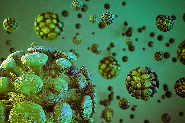 PSD 편집이미지 세포 사람없음 초록색 바이러스 사회이슈 디지털합성 폐렴 전염병 코로나바이러스 이미지편집 컬러 컨셉 질병 파일형식