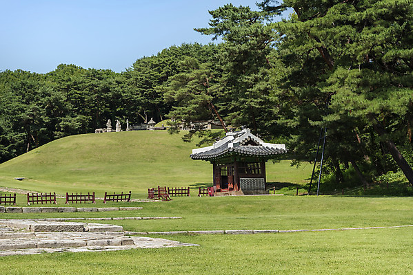 포토 JPG 주간 나무 한국전통 여행 유적지 풍경 사람없음 야외 여름 관광지 세계문화유산 문화재 역사 한국사 조선시대 비각 왕릉 조선왕릉 동구릉 현릉 동원이강릉 문종 현덕왕후 국내포토 구리시 자연요소 식물 전통 계절 고건축 한국 왕 경기도 파일형식 왕후 구리_지역