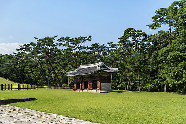 포토 JPG 주간 한국전통 여행 유적지 풍경 사람없음 야외 여름 관광지 세계문화유산 문화재 소나무 역사 한국사 조선시대 비각 왕릉 조선왕릉 동구릉 원릉 영조 정순왕후 국내포토 구리시 자연요소 나무 전통 계절 고건축 한국 왕 경기도 파일형식 왕후 구리_지역