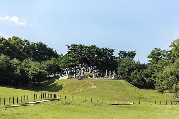 포토 JPG 주간 나무 한국전통 여행 유적지 풍경 사람없음 야외 여름 관광지 세계문화유산 문화재 무덤 묘 역사 한국사 조선시대 왕릉 조선왕릉 동구릉 목릉 동원이강릉 선조 의인왕후 인목왕후 국내포토 구리시 자연요소 식물 전통 계절 고건축 한국 왕 경기도 파일형식 왕후 구리_지역