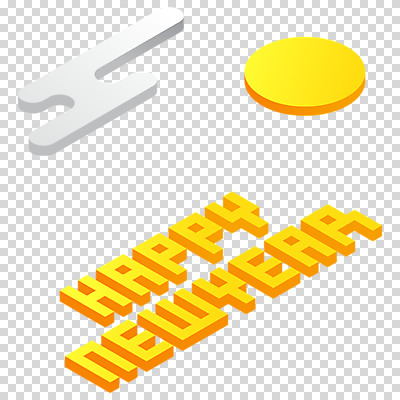 편집 편집이미지 영어 새해 누끼 타이포그라피 사람없음 노란색 해피뉴이어 PNG 편집소스 문자 컬러 새해인사 파일형식