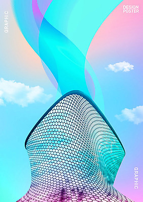 PSD 구름 편집이미지 그래픽백그라운드 하늘 사람없음 그래픽 컬러풀 조형물 홀로그램 카피스페이스 이미지편집 자연요소 컬러 백그라운드 미술 공백 파일형식