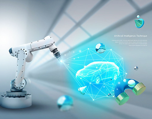 PSD 편집이미지 자동차 정보기술 사람없음 기계 회색 스마트 자석 IT산업 인공 지능 4차산업 AI_인공지능 이미지편집 산업 육상교통 컬러 컨셉 기술 파일형식