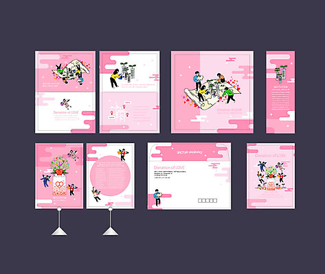 템플릿 배너 배너템플릿 여자 남자 행복 분홍색 이벤트 여러명 세트 현수막 봉사 퍼즐 자원봉사자 전단 사랑나눔 엽서 초대장 약도 나눔 기부 소봉투 행사세트 행사템플릿 AI파일 감정 컬러 다수 지도 편지봉투 카드_감사 사랑 사람 도움 편지 홍보물 파일형식 벡터