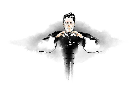 전신 PSD 남자 포즈 일러스트 캘리그라피 붓터치 건강 한명 사람 상반신 운동 기운 번짐 체조 남자한명만 국내일러스트 1 남자만 파일형식 효과