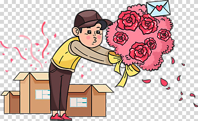 전신 편집 편집이미지 남자 꽃다발 한명 누끼 장미 택배기사 편지 배송 택배 택배상자 PNG 남자한명만 편집소스 1 꽃 사람 상자 운송업 배달원 남자만 파일형식