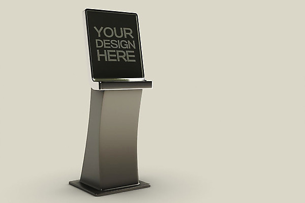 PSD 편집이미지 사람없음 한개 3D소스 3D 입체 디지털합성 오브젝트 주문 무인 무인기계 무인화 오브제 키오스크 목업 편집소스 블랙미러 편집3D 1 스크린 파일형식