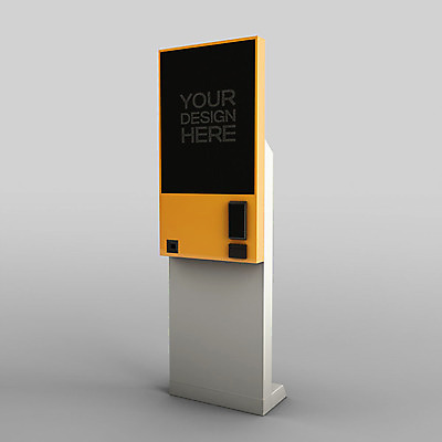 PSD 편집이미지 사람없음 한개 3D소스 3D 입체 디지털합성 오브젝트 주문 무인 무인기계 무인화 오브제 키오스크 목업 편집소스 블랙미러 편집3D 1 스크린 파일형식