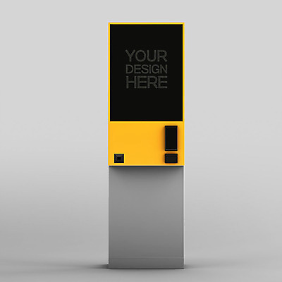 PSD 편집이미지 사람없음 한개 3D소스 3D 입체 디지털합성 오브젝트 주문 무인 무인기계 무인화 오브제 키오스크 목업 편집소스 블랙미러 편집3D 1 스크린 파일형식