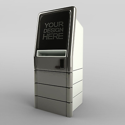 PSD 편집이미지 사람없음 한개 3D소스 3D 입체 디지털합성 오브젝트 주문 무인 무인기계 무인화 오브제 키오스크 목업 편집소스 블랙미러 편집3D 1 스크린 파일형식