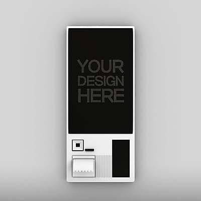 PSD 편집이미지 사람없음 한개 3D소스 3D 입체 디지털합성 오브젝트 주문 영수증 무인 무인기계 무인화 오브제 키오스크 목업 편집소스 블랙미러 편집3D 1 금융 스크린 파일형식